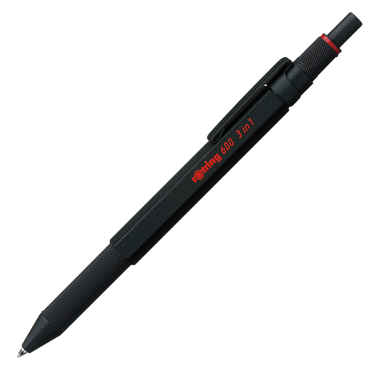 rOtring 600 3-in-1 Multicolor Pen and Mechanical Pencil, Switches Between 2 Ballpoint Pen Fine