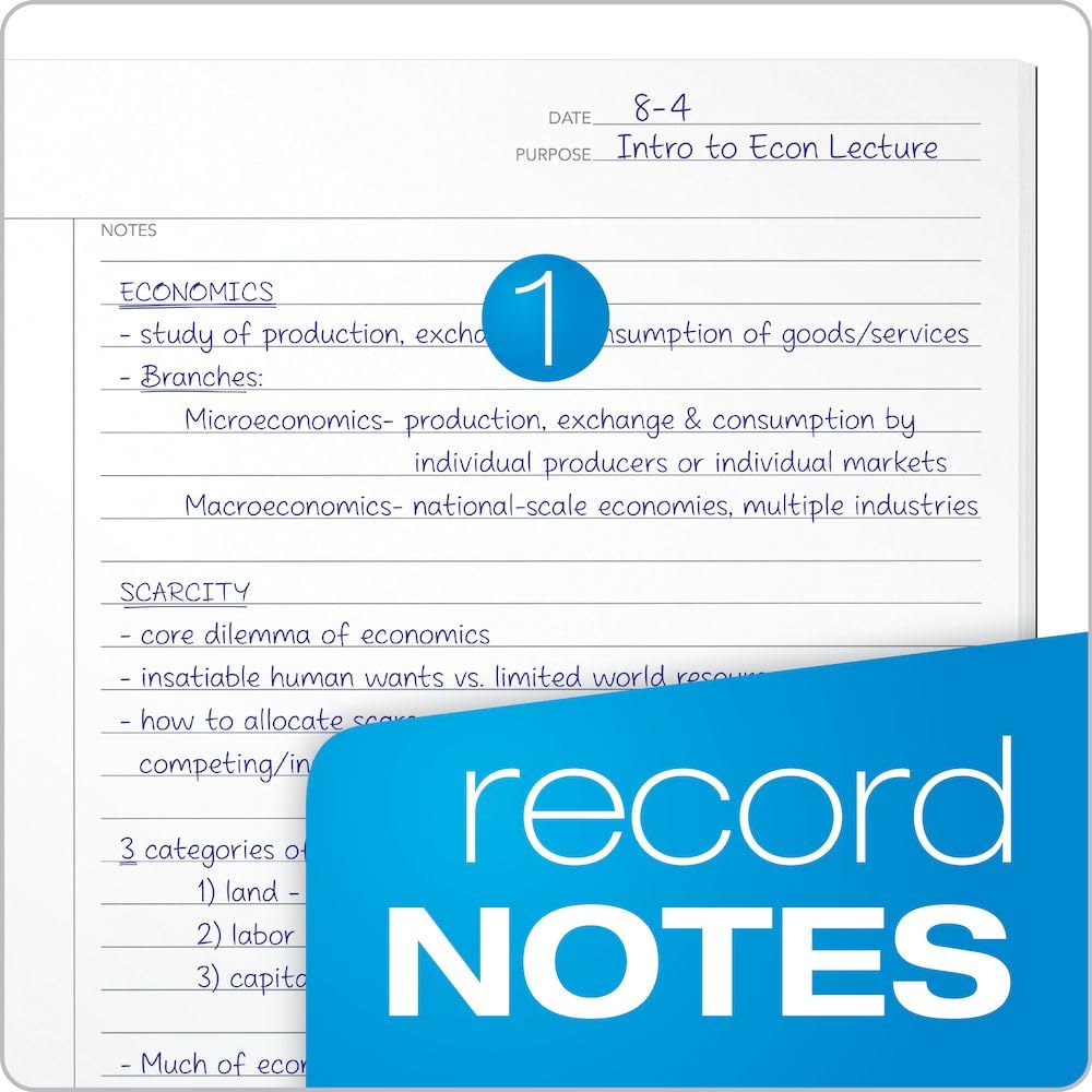 Oxford FocusNotes Note Taking System 1-Subject Notebook, 11 x 9 Inches, White, 100 Sheets (90223)