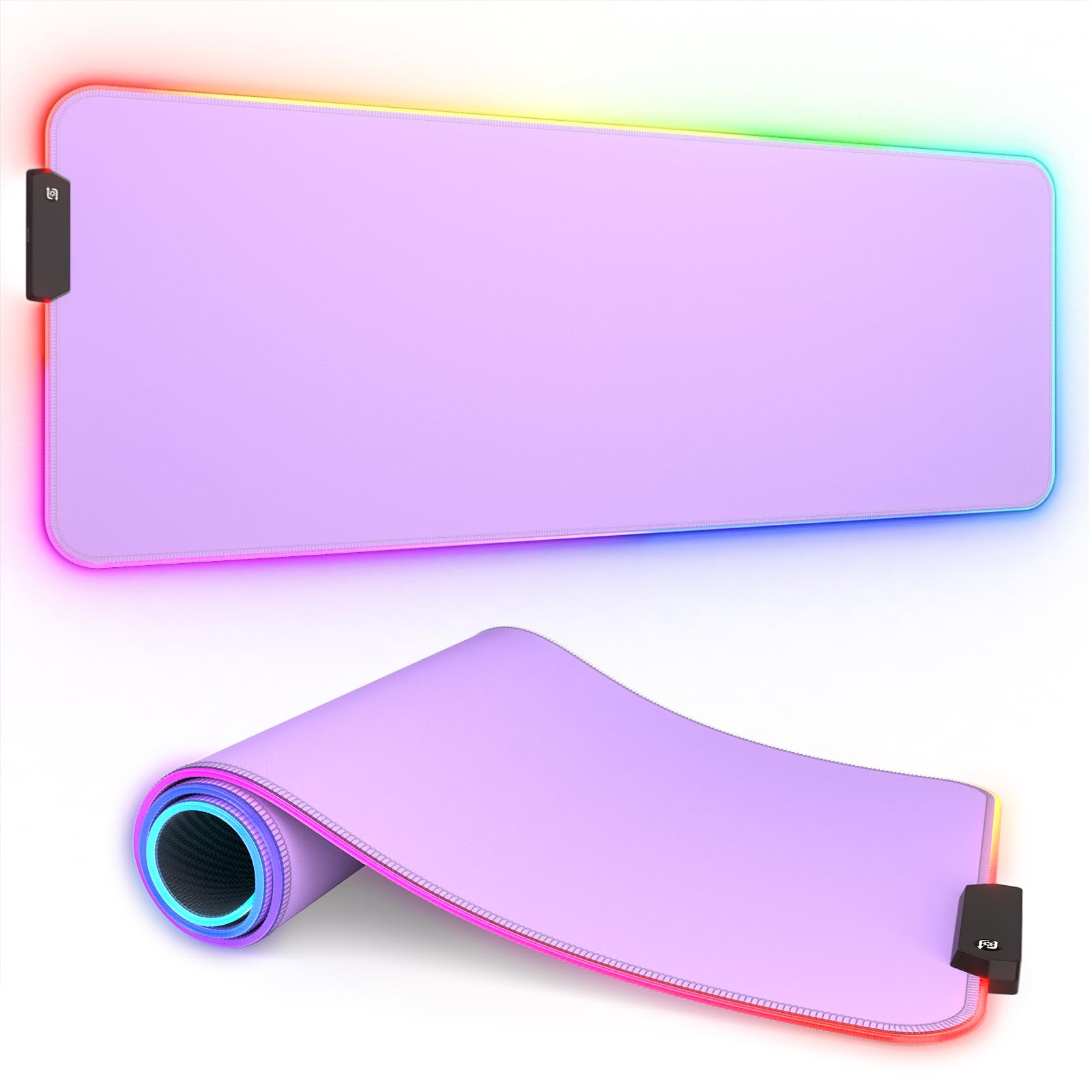 ITNRSIIET RGB Gaming Mouse Pad, Full Desk XL Extended Large Gaming Mousepad, 12 Lighting Modes 30%