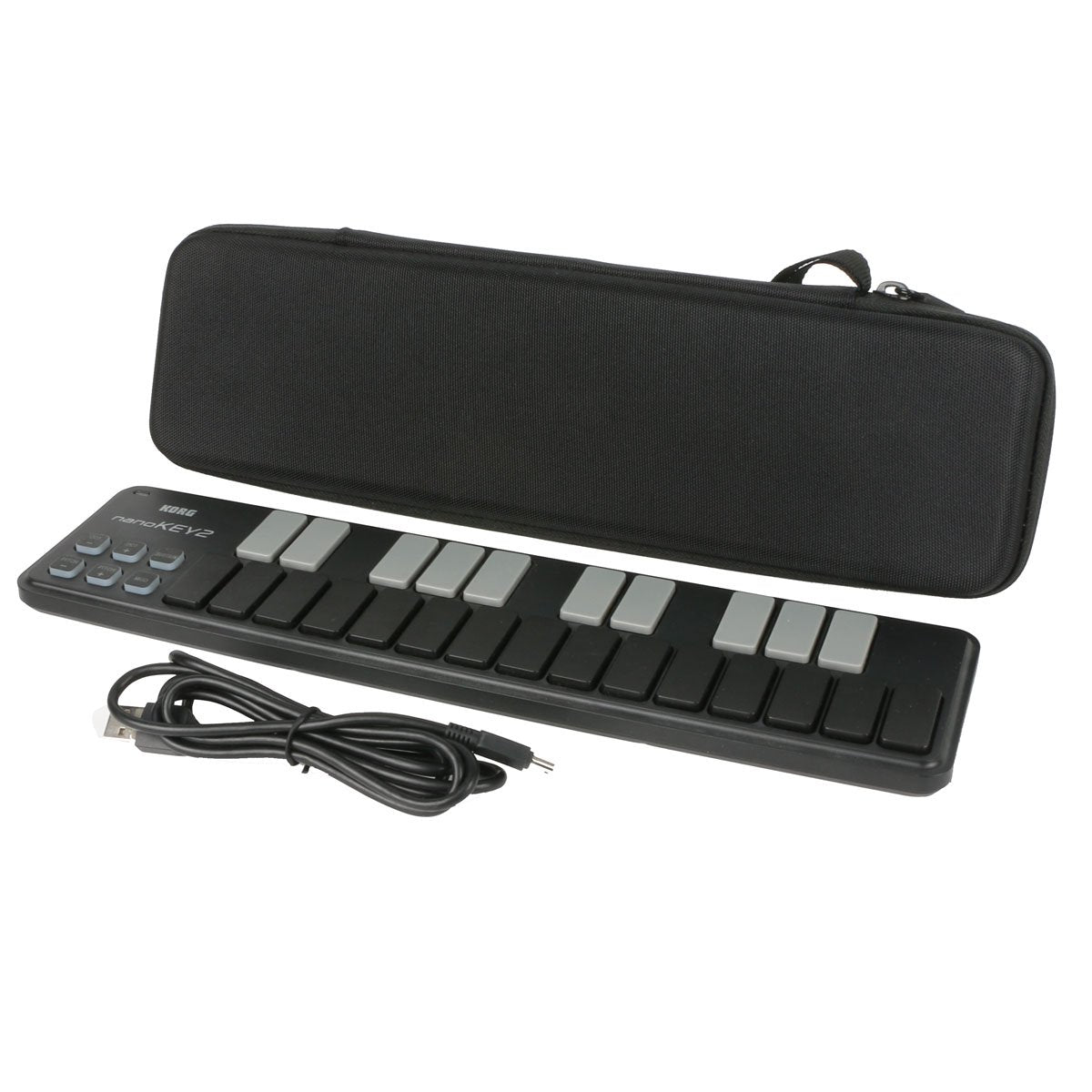 co2CREA Hard Travel Case for Korg 25-Key Midi Controller NANOKEY2