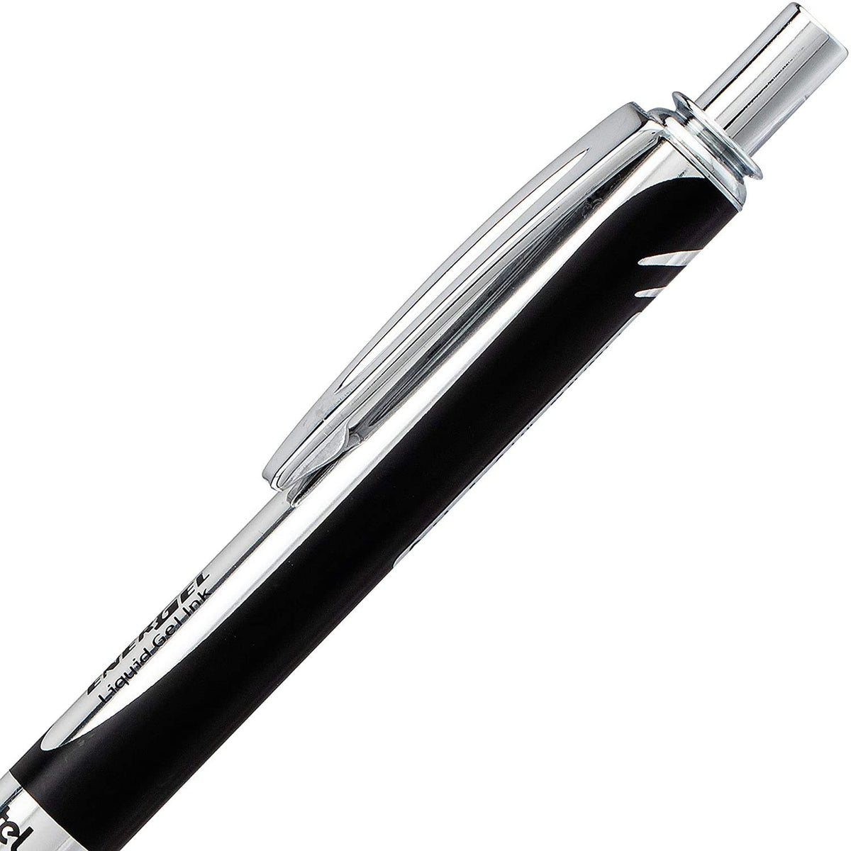 Pentel Energel 0.7mm Alloy Rt Retractable Gel Ink Pens - Pack of 3 - Black, Silver and Aquamarine