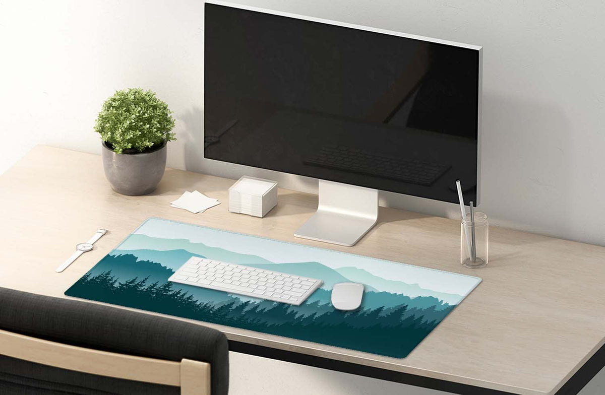 Large Mouse Pad, Full Desk XXL Extended Gaming Mouse Pad 35.5" X 15.7", Waterproof Desk Mat with