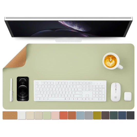 Cork Desk Mat - Dual-Sided Desk Pad for Office and Home - Desk Organization and Accessories - Ideal