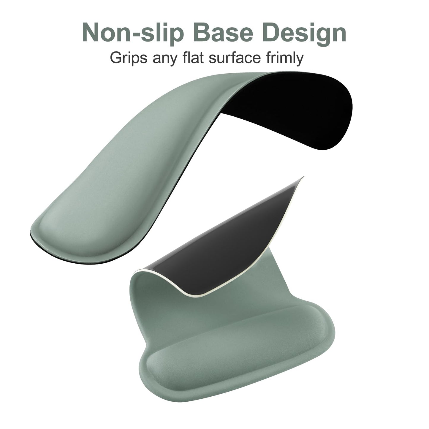 MOSISO Wrist Rest Support for Mouse Pad & Keyboard Set, Antique Green
