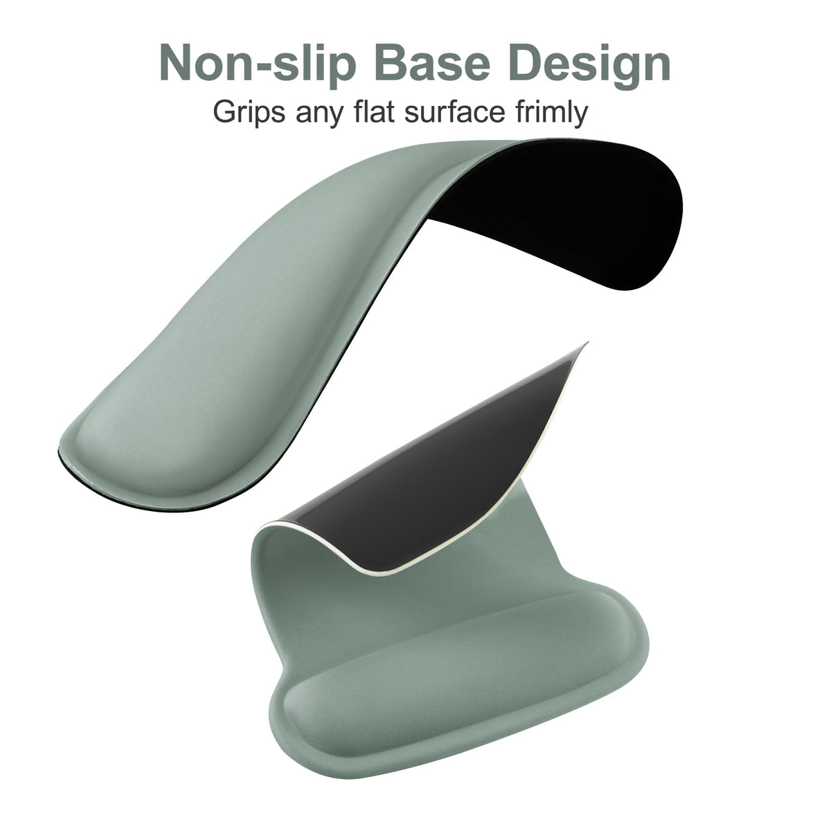 MOSISO Wrist Rest Support for Mouse Pad & Keyboard Set, Antique Green