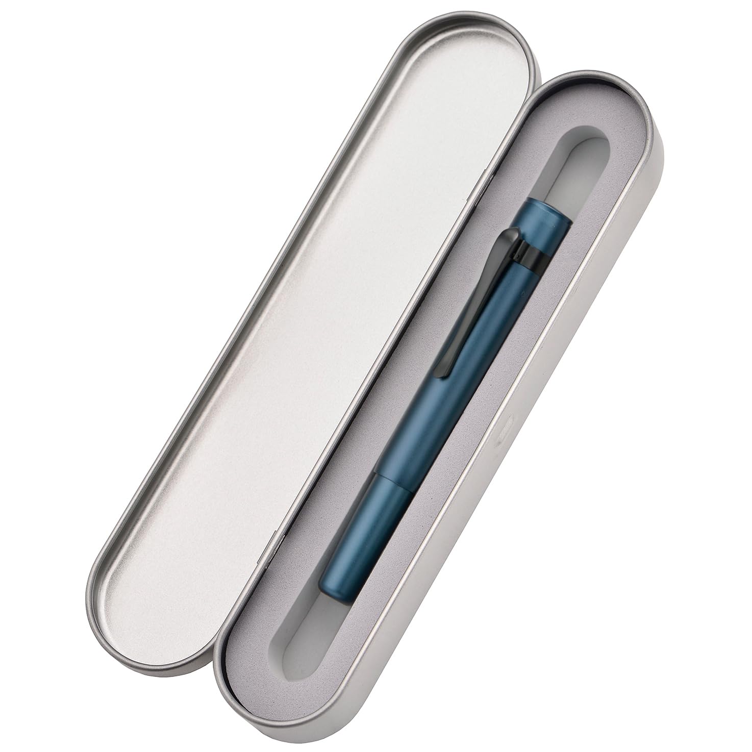 HONG DIAN M2 Black Forest Mini Fountain Pen, Fine Soft Nib & Sleek Shape Aluminium Short Pocket