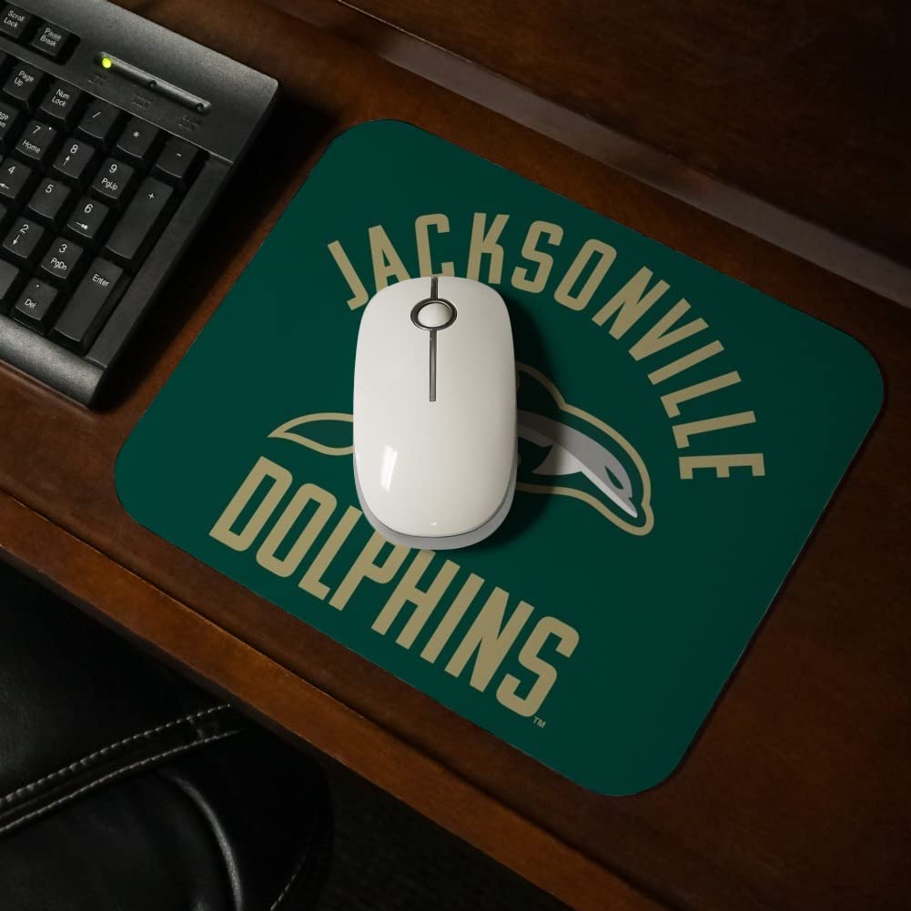 Jacksonville University Dolphins Logo Low Profile Thin Mouse Pad Mousepad