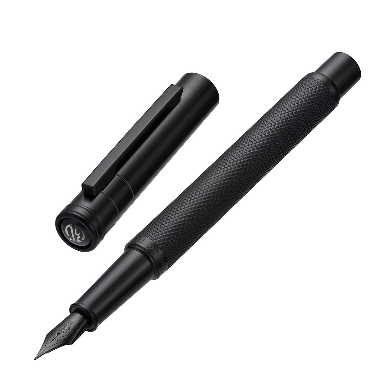 Hongdian Black Forest Fountain Pen Medium Nib Classic Design with Converter and Metal Pen Case Set