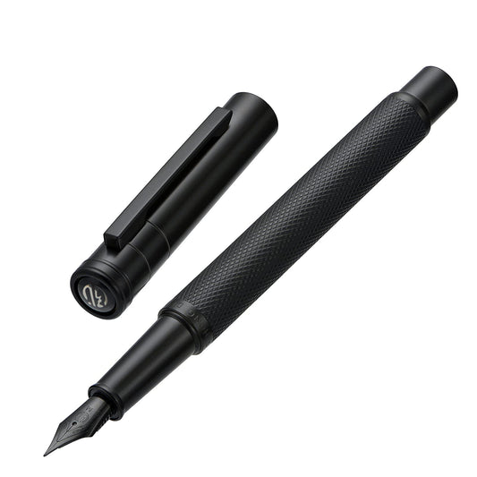 Hongdian Black Forest Fountain Pen Medium Nib Classic Design with Converter and Metal Pen Case Set