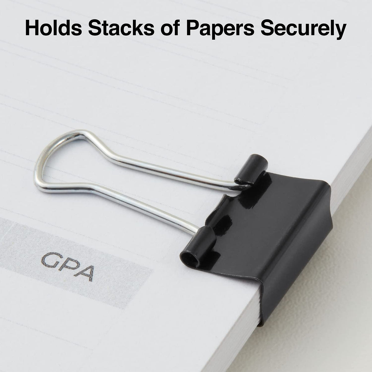 Staples Binder Clips, Small Size, 0.75 Inch Width, Black, 432-Pk