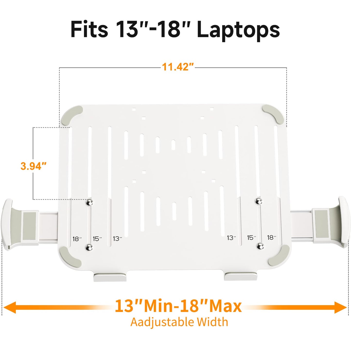suptek Adjustable 13 to 18 inch Laptop VESA Arm Mount Tray for Monitor Arms and Stands (Tray