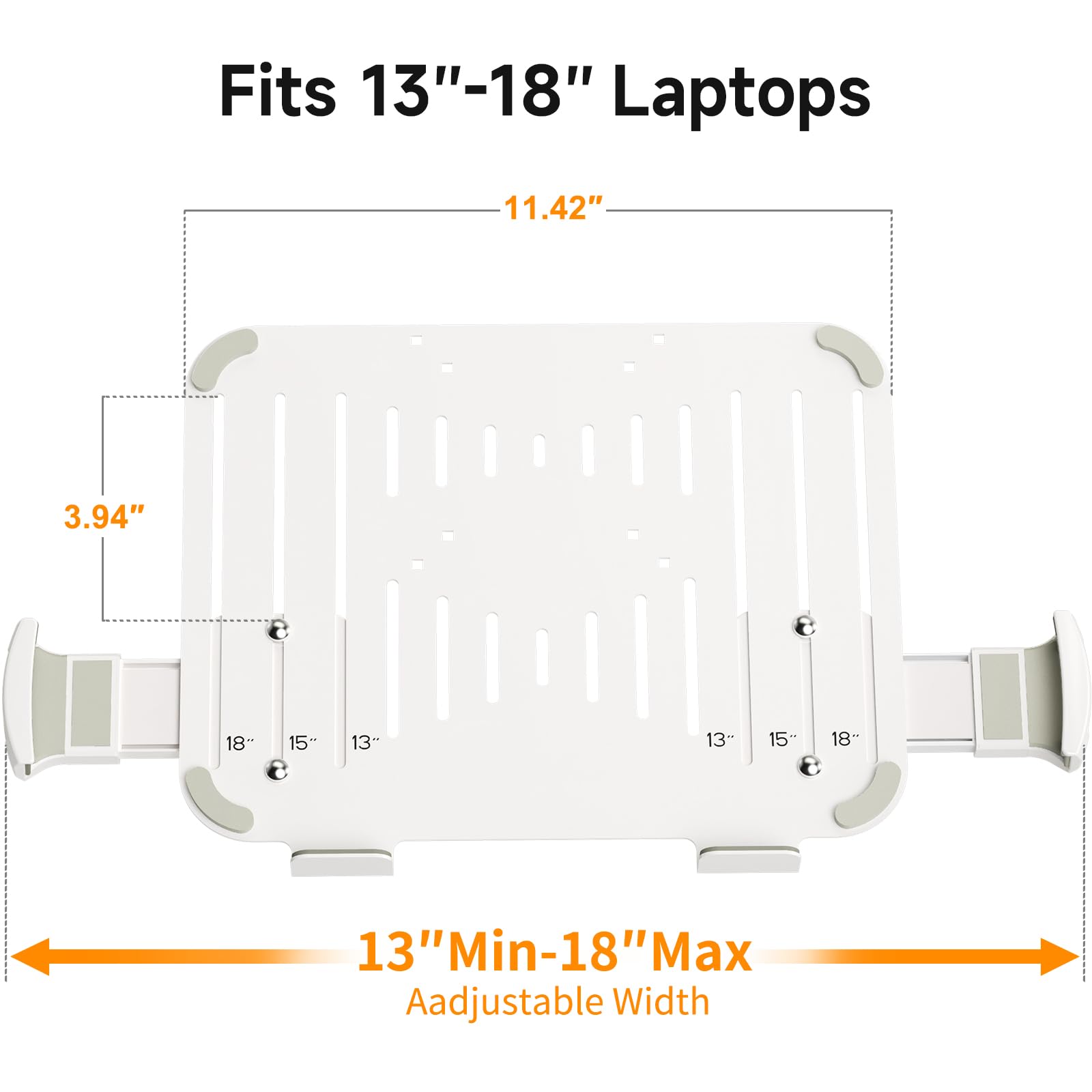 suptek Adjustable 13 to 18 inch Laptop VESA Arm Mount Tray for Monitor Arms and Stands (Tray
