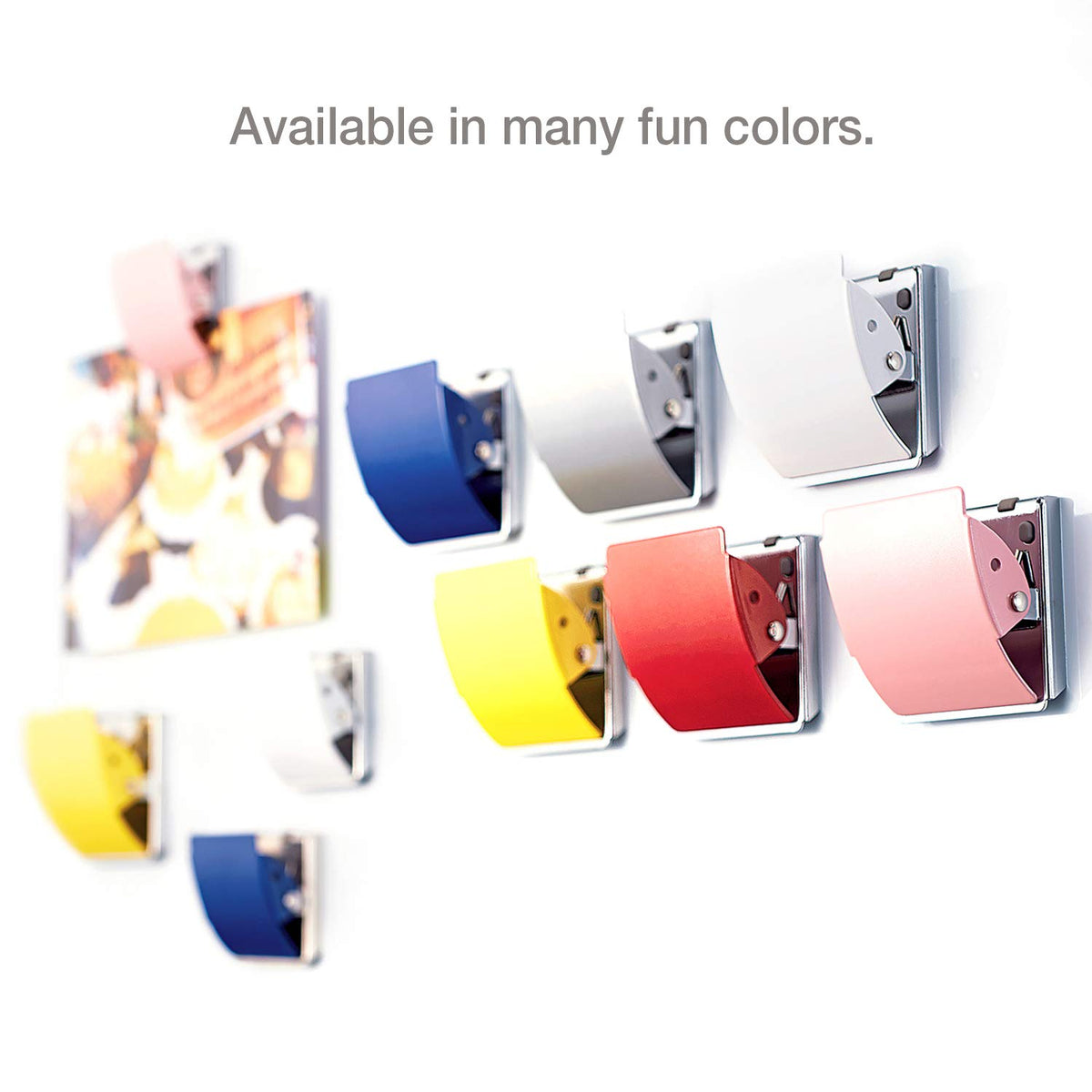 PLUS Extra-Strong Magnetic Binder Clips, Large, 3-Pack Silver