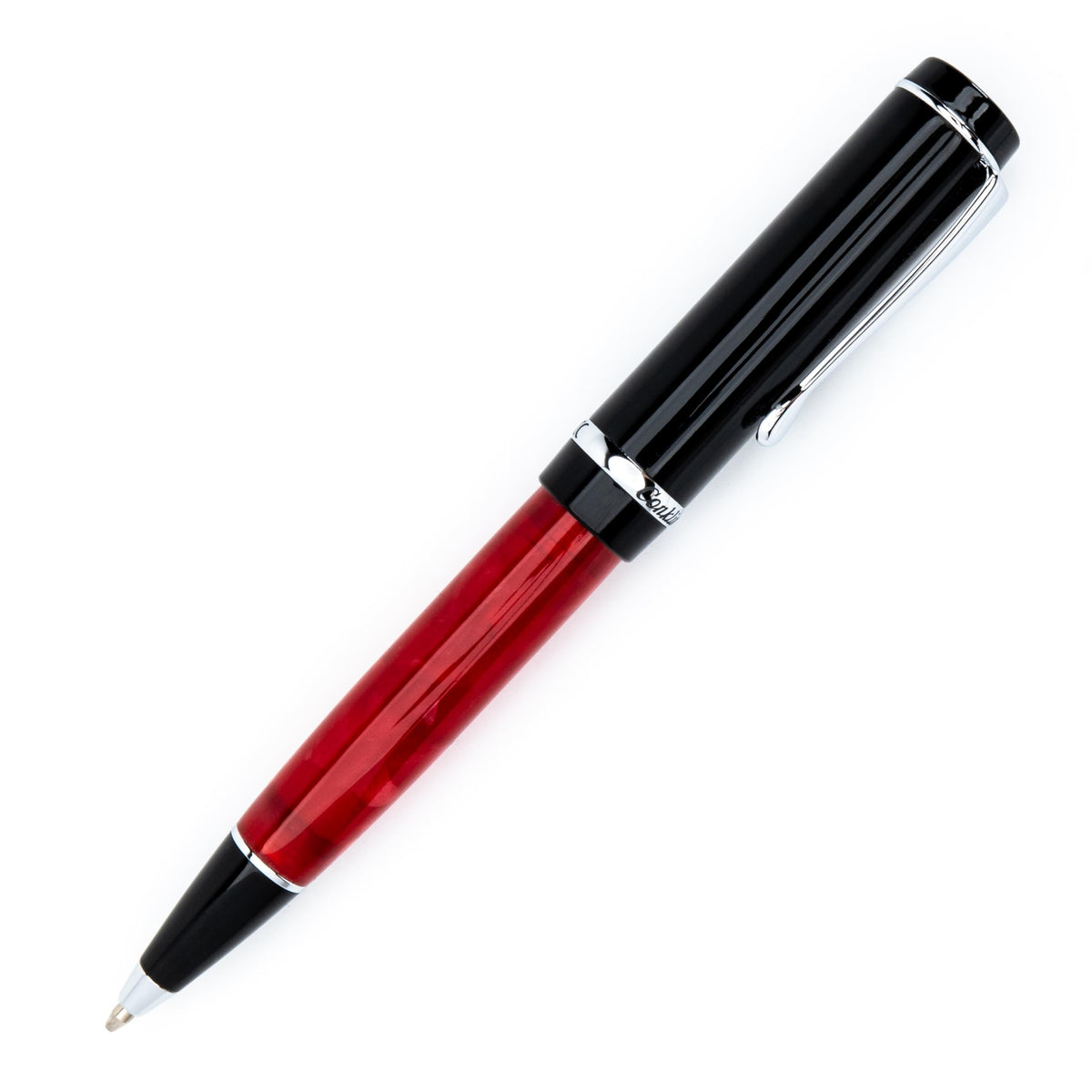 Conklin Duragraph Ballpoint Pen in Red Nights – Luxury Writing Instrument with Smooth Twist-Action