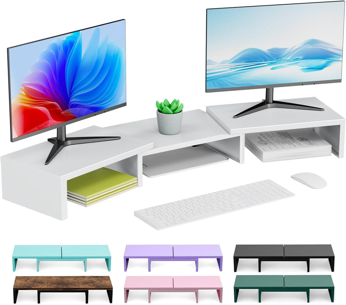 OUTIOE Dual Monitor Stand Riser