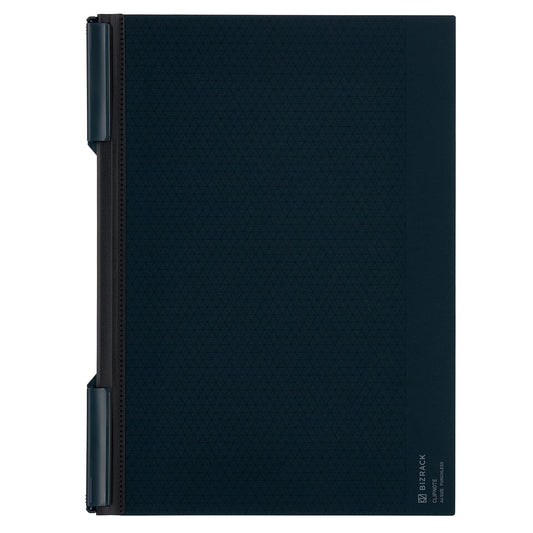 KOKUYO Bizrack Clipnote Punchless, Clip Folder, Holds up to 25 Sheets, A4-S, Japan Import (Navy