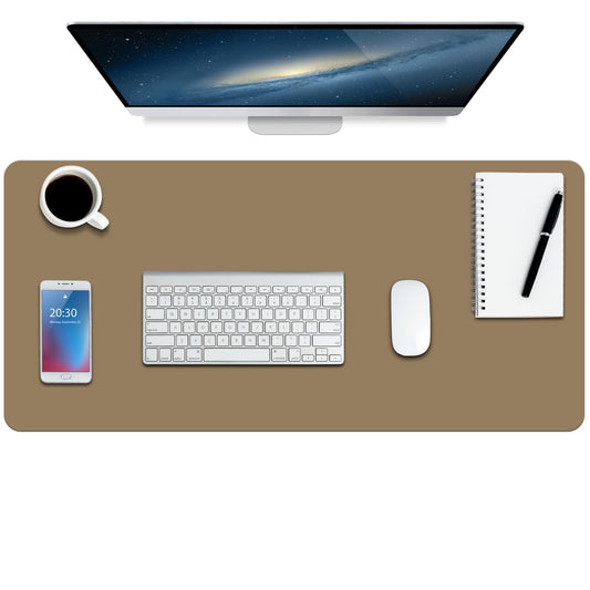 Boutilon Leather Desk Pad Protector,Non-Slip Mouse Pad,Laptop Desk Pad,Office Mouse Mat,Waterproof