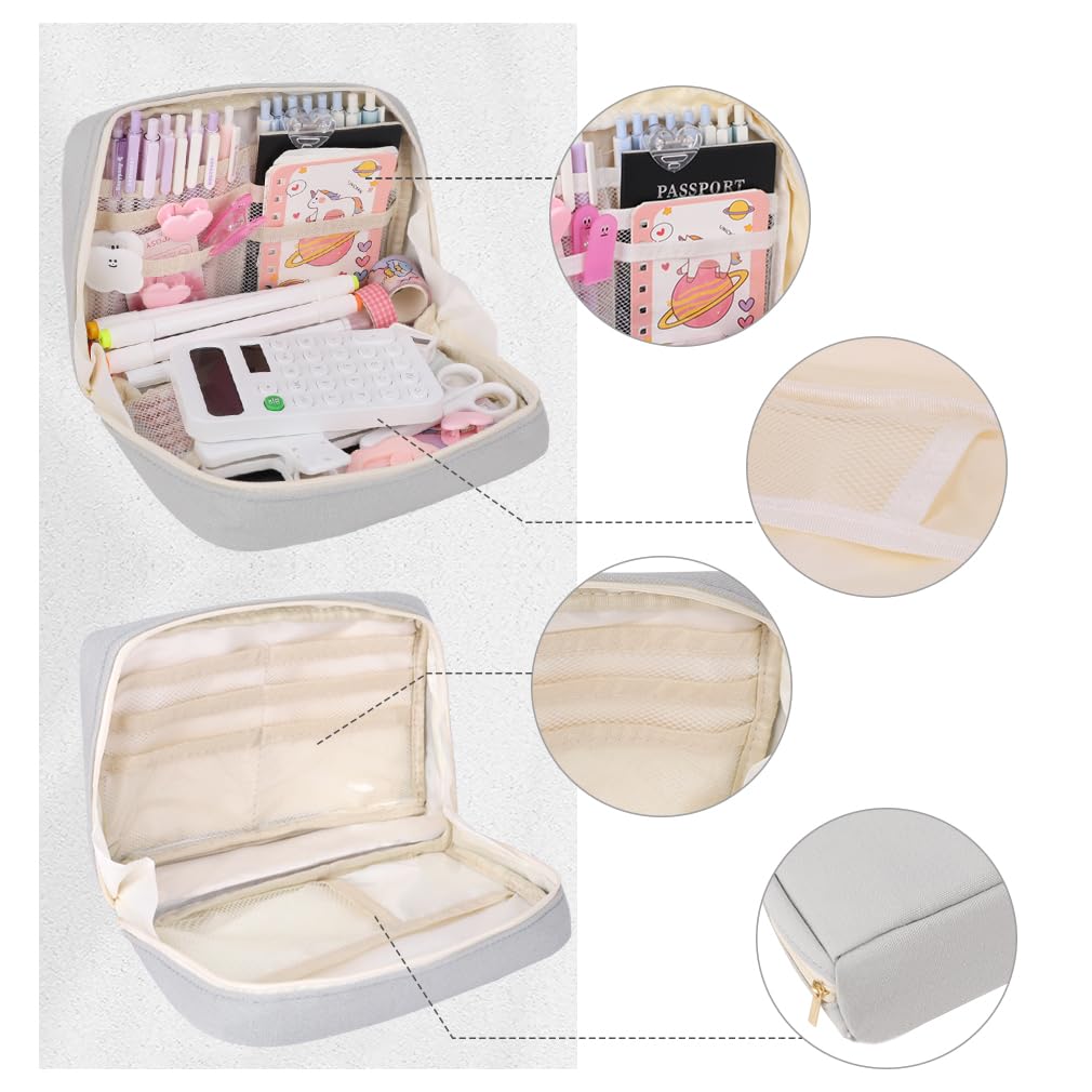 iSuperb Big Pencil Case Pouch Large Capacity Can Hold a Book, Pen Pouch Waterproof for Adult Kids
