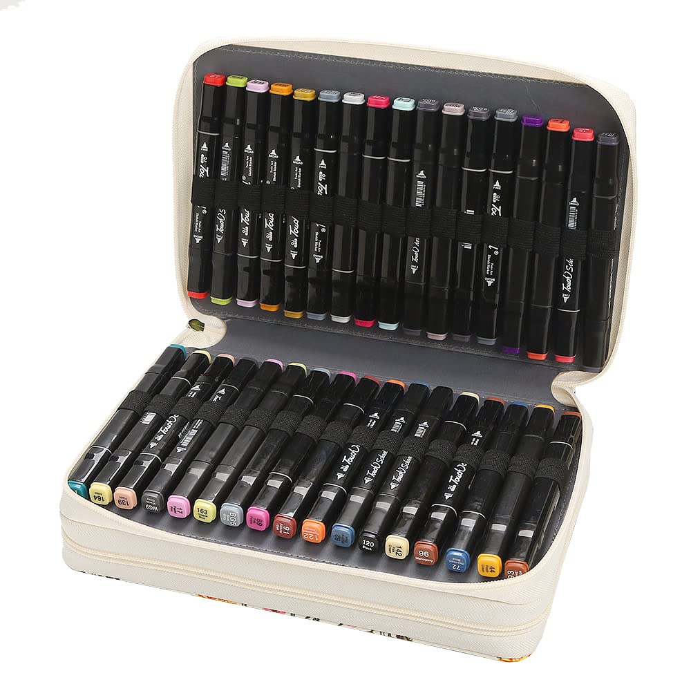 Lbxgap 68 Slots Marker Pen Organizer Case w/Handle