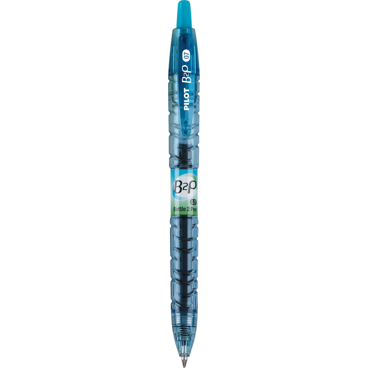 PILOT B2P Colors Gel Pen, Fine Point 0.7mm, Turquoise, 12-Pack