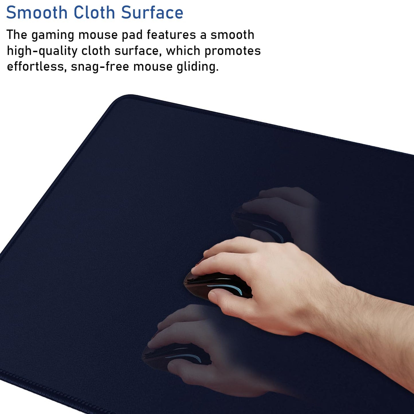 Large Extended Gaming Mouse Pad with Stitched Edges Waterproof 31.5X15.7In