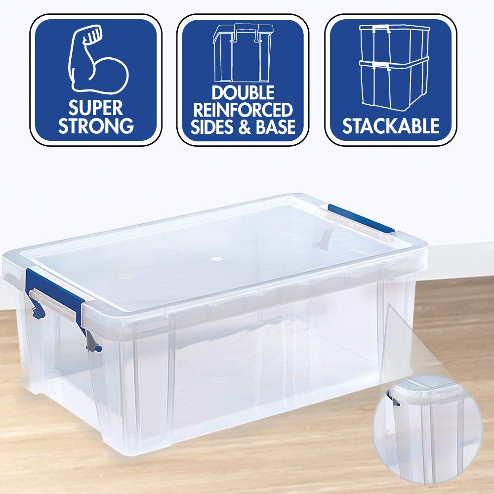Bankers Box ProStore Plastic Storage Box - 10 Litre (15.5 x 39.5 x 25.5 cm)