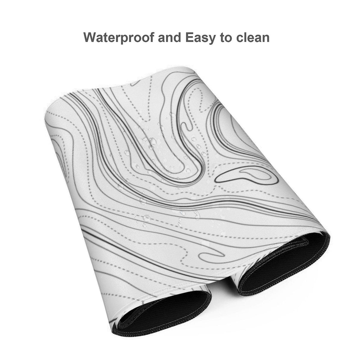 Topographic 3XL Huge Mouse Pad-Oversized (48''x24'') for Full Desk Gaming