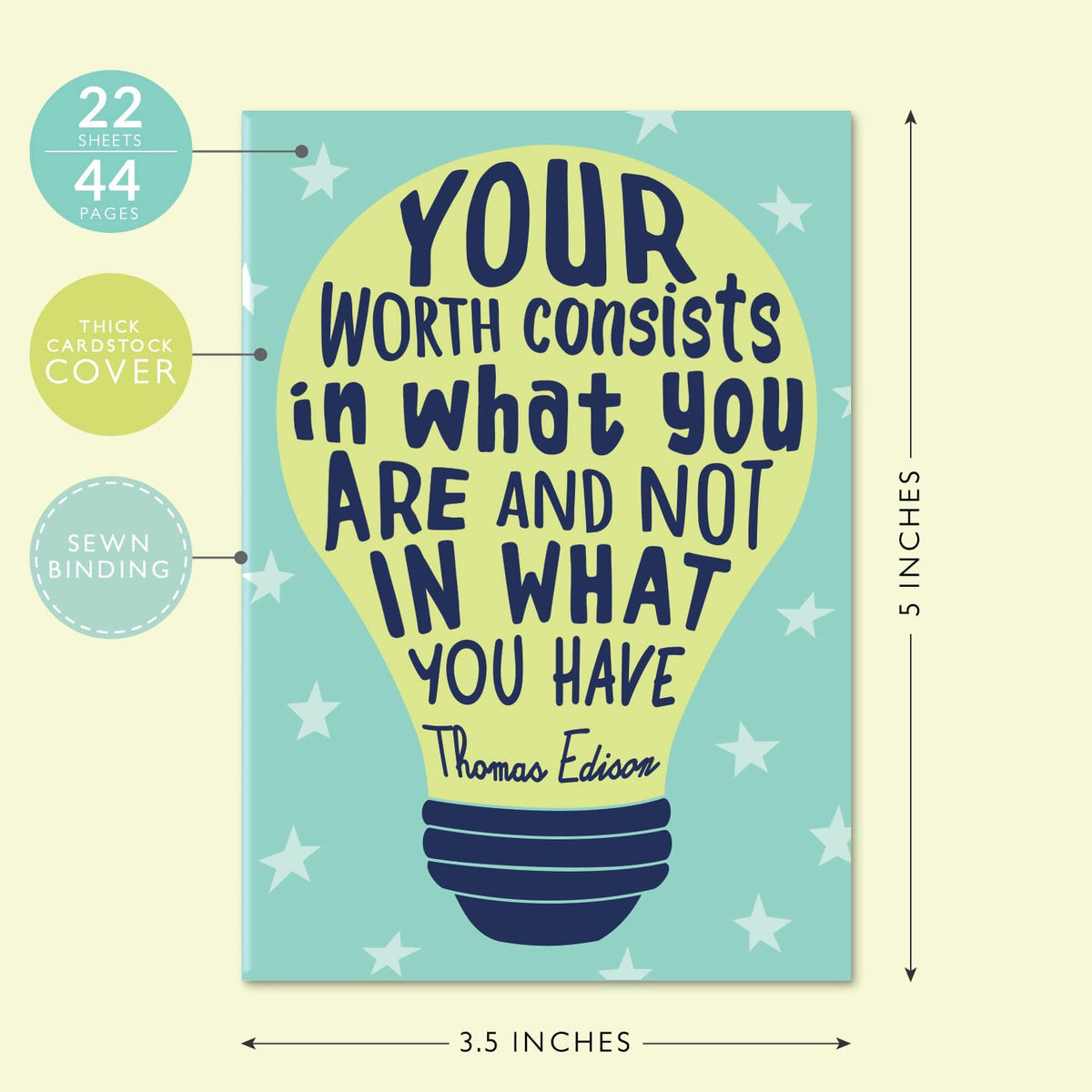 Sweetzer & Orange Inspirational Notebook Set. 24 Journal Notebooks for Women and Kids. 3.5 x 5”
