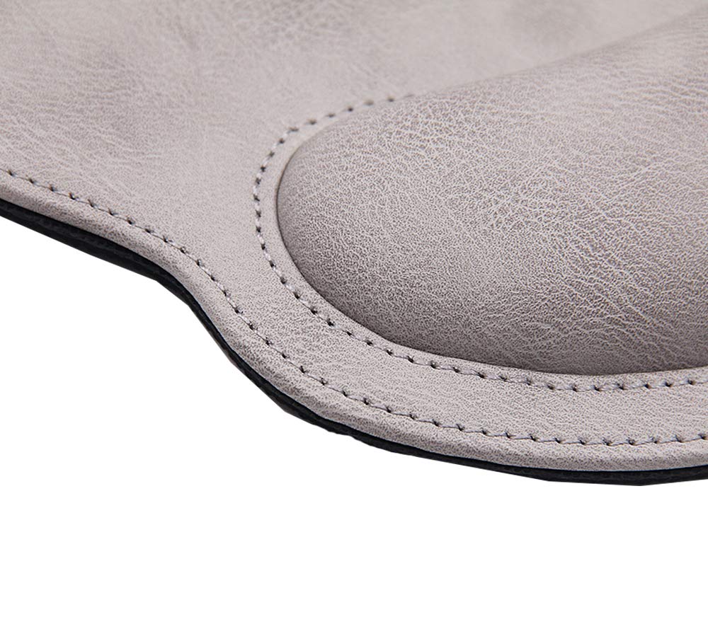 RICHEN Ergonomic PU Leather Keyboard Wrist Rest and Mouse Pad with Wrist Support, Memory Foam Set