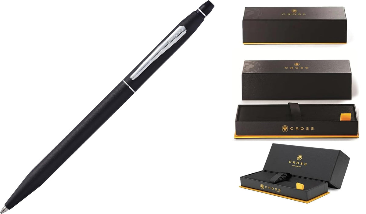 Cross Click Classic Black Selectip Ballpoint Pen,Black ink