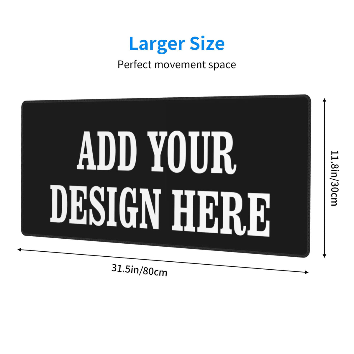 OHORTEB Custom Desk Mat Personalized Mouse Pad with Photo, 12x31.5inch