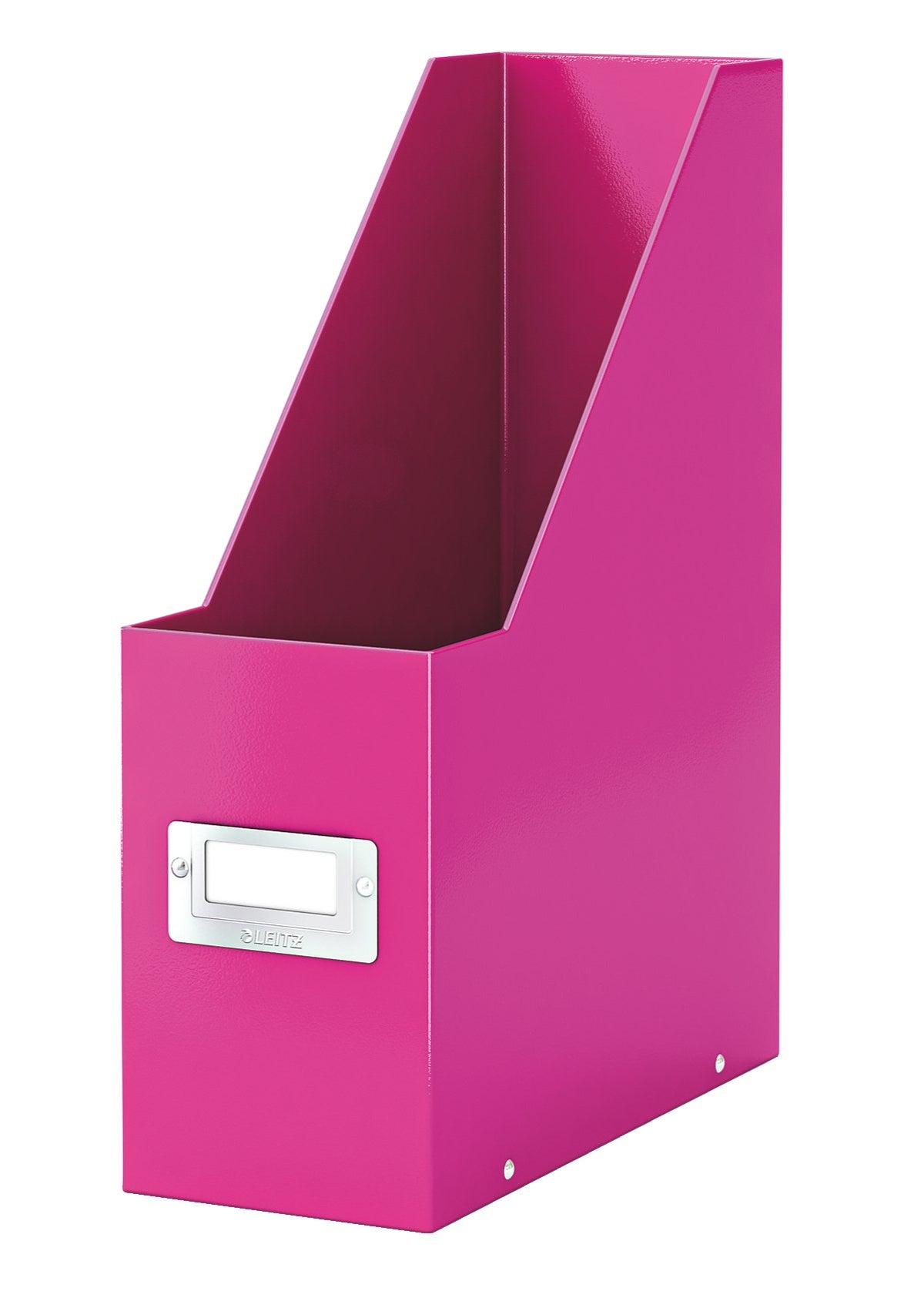 Leitz Magazine File Holder, A4, Cardboard Document Storage Box with Label, Foldable, for Home