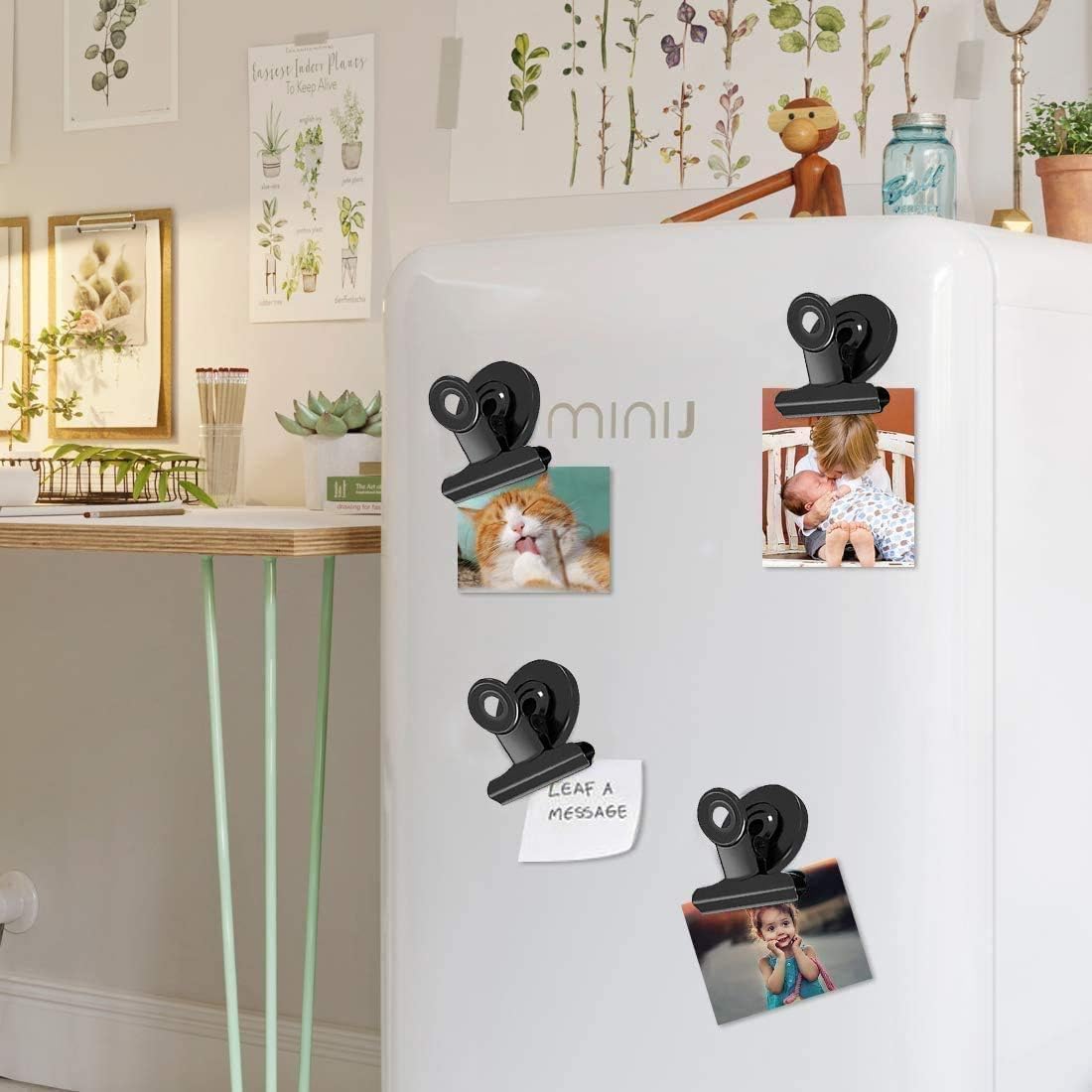VNDUEEY 90 Pack Fridge Magnets Refrigerator Magnets, Strong Magnetic Clips Heavy Duty, Magnet Clips