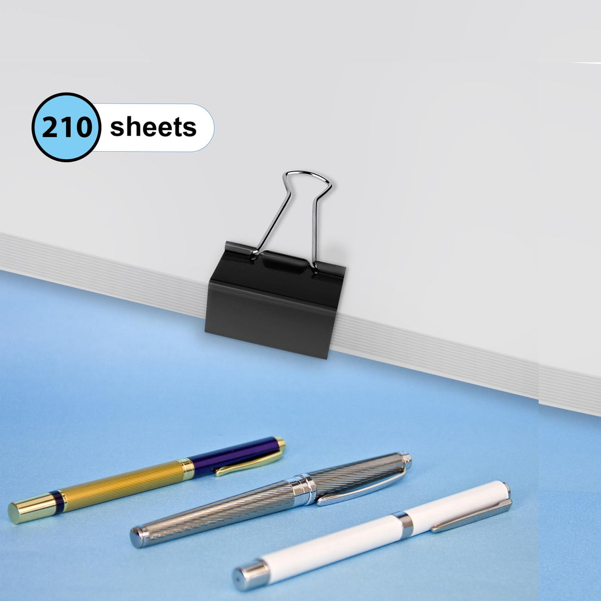 Ufmarine Extra Large Binder Clips 2 inch, (40 Pcs) Big Paper Clips for Office Supplies