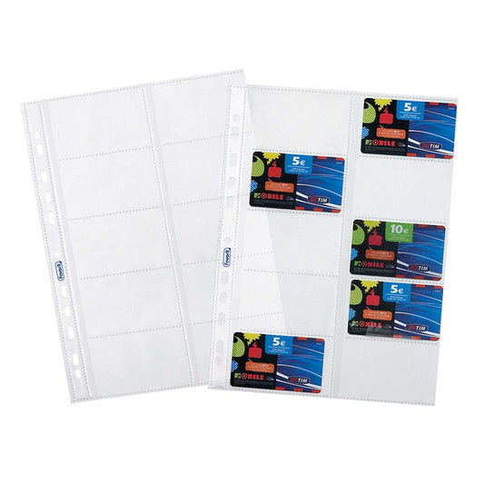 Favorit 100460075 Card Holder with Universal Holes 8.5 x 5.4 x 10 cm Smooth Finish Pack of 10
