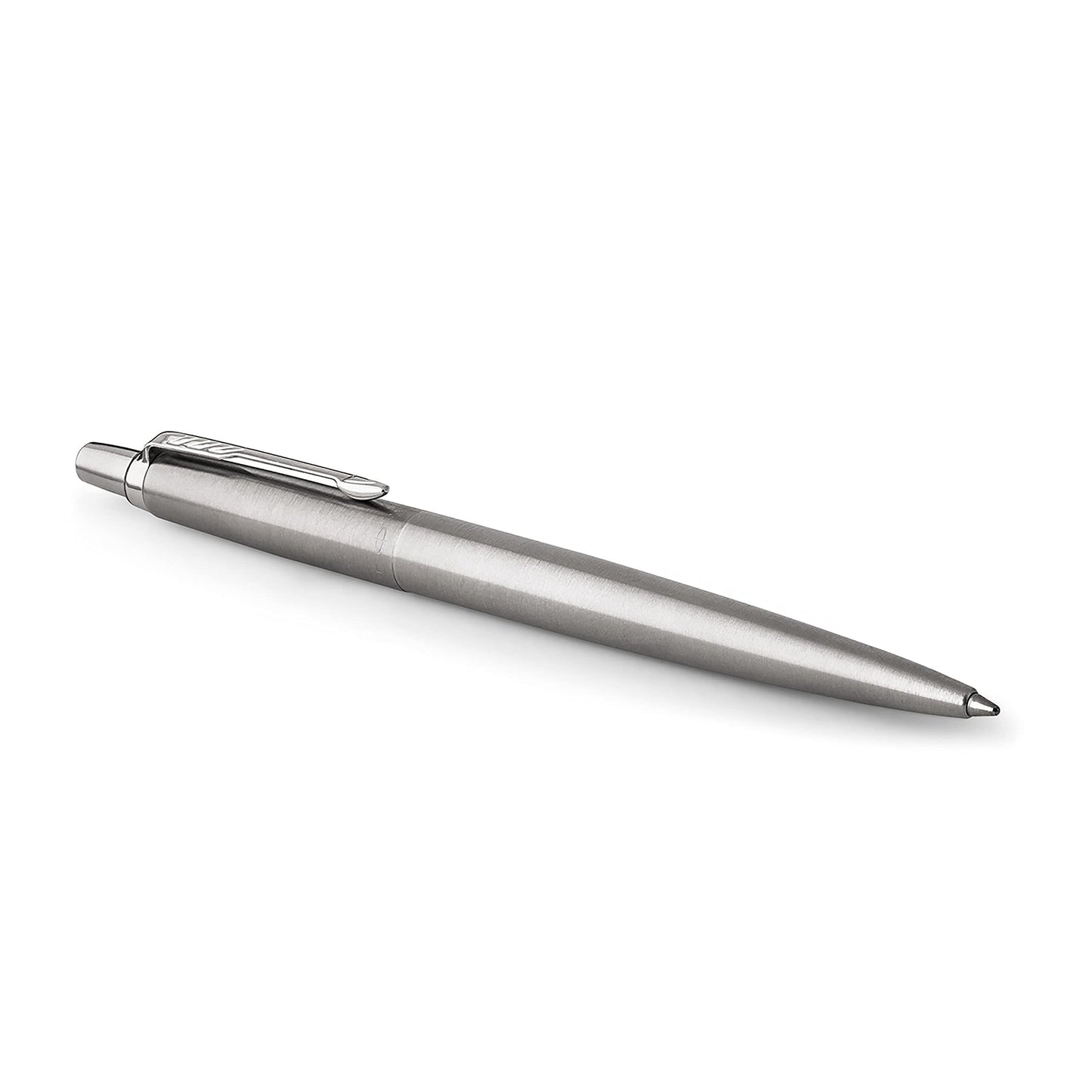 Parker Gel Pen Jotter (Stainless Steel with Chrome Parts, Middle Writing tip 0.7 mm, Gift Box)