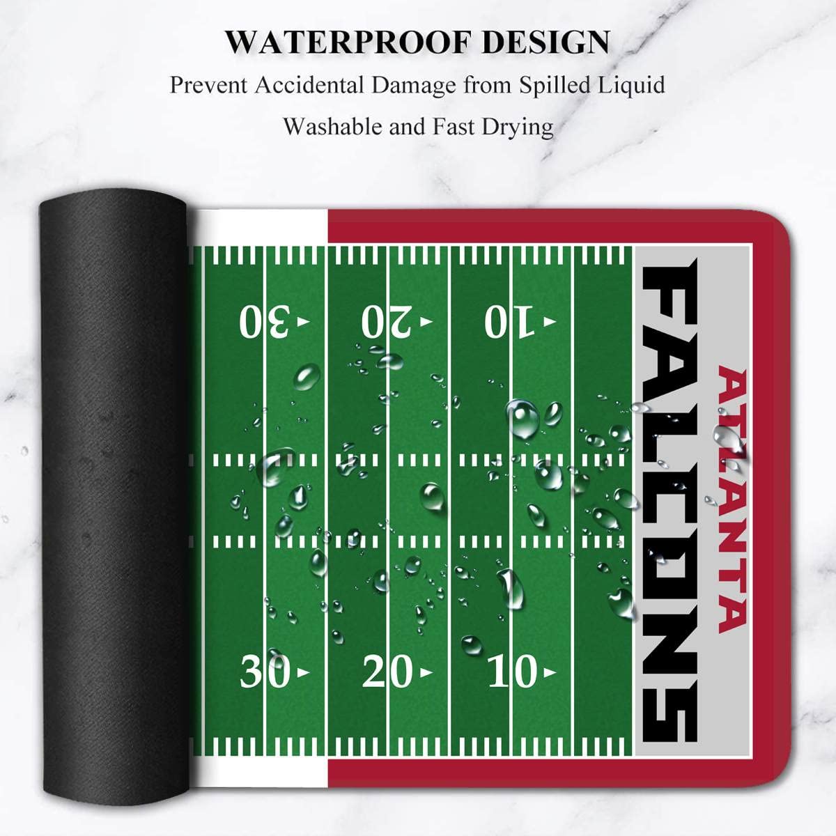 Large Gaming Mouse Pad, Mousepad with Non-Slip Rubber Base for Laptop Computer Desktop