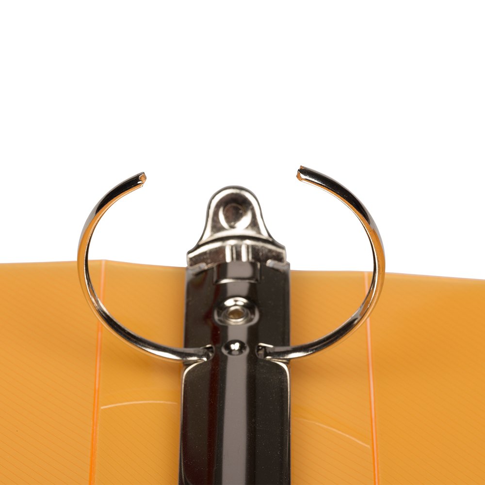 JAM PAPER Plastic 2 inch Binder - Orange 3 Ring Binder - Sold Individually