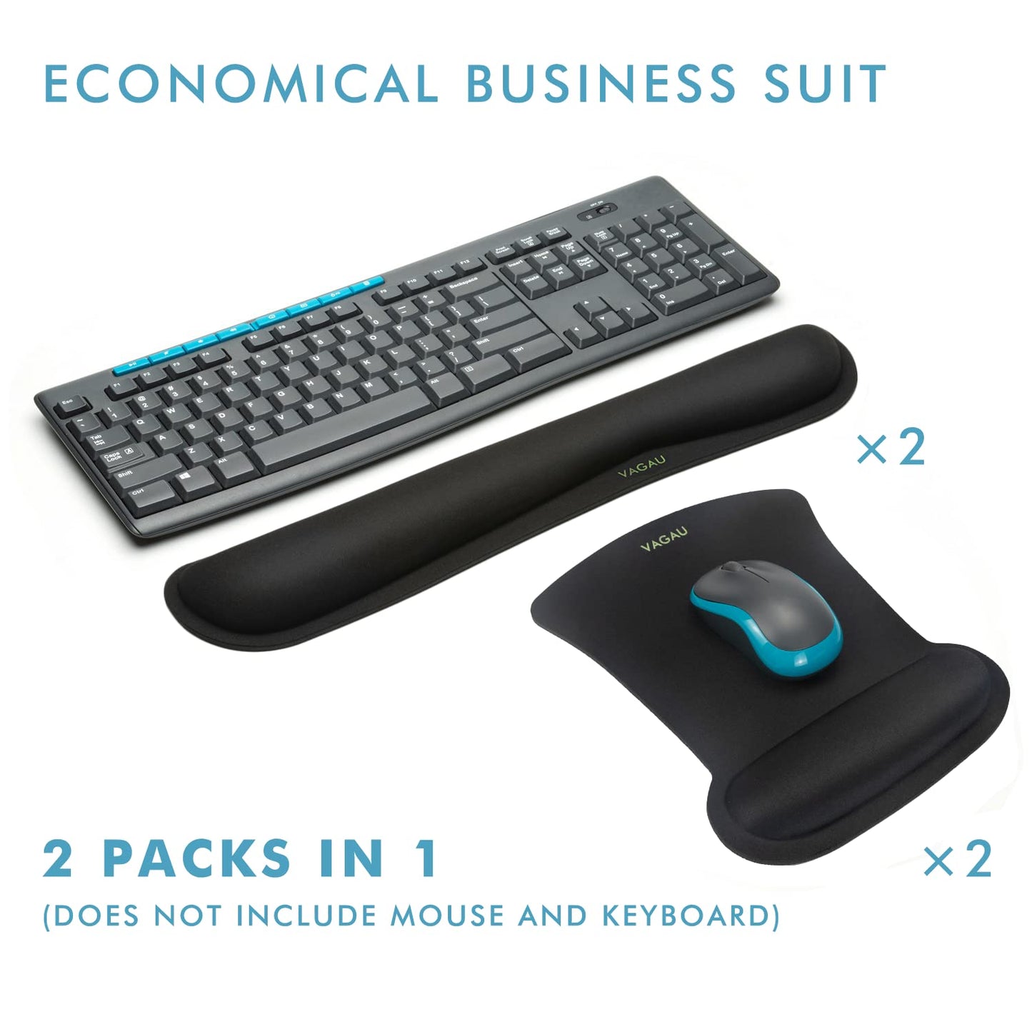 VAGAU Premium Keyboard Wrist Rest and Mouse Pad Wrist Support