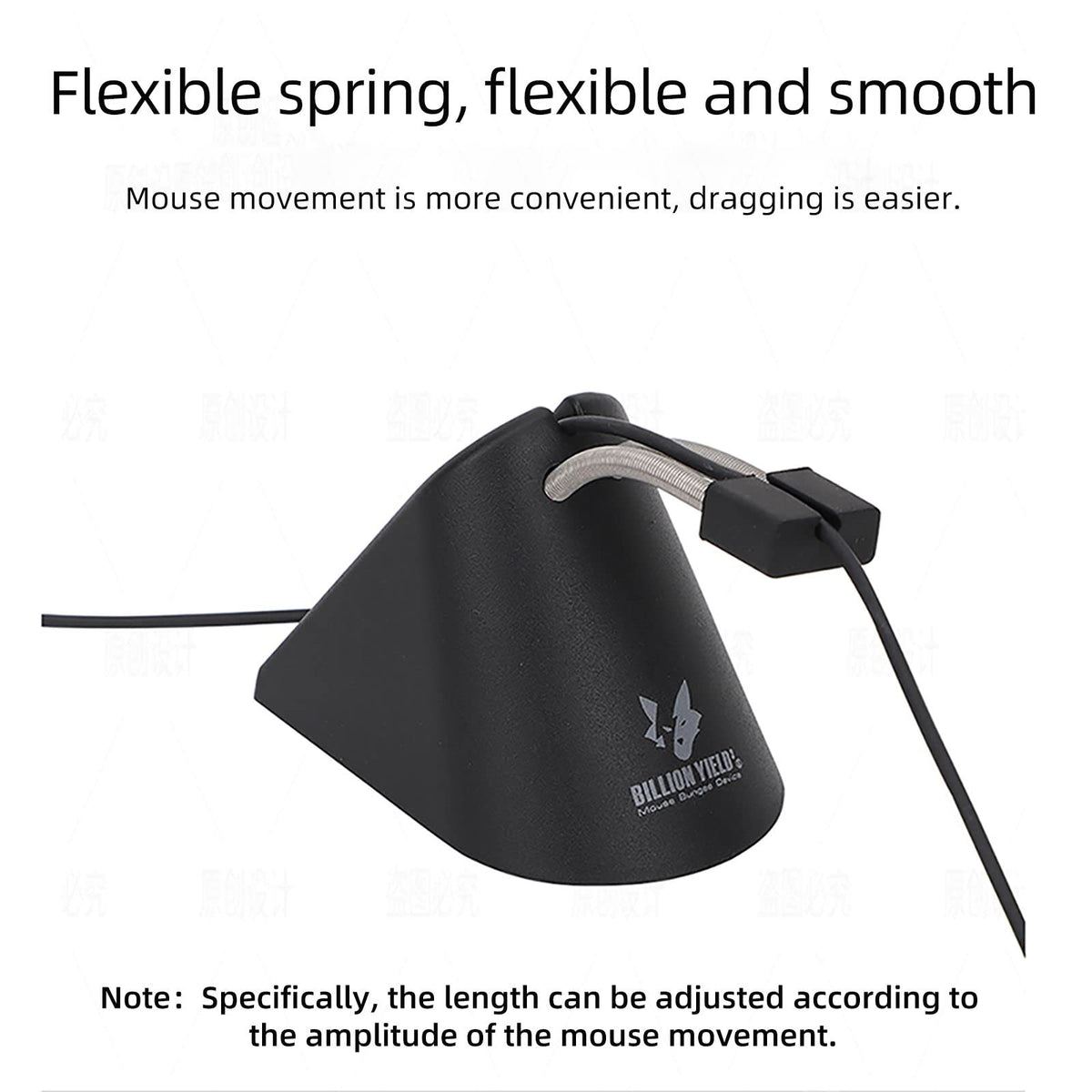 Sisyphy Gaming Mouse Bungee, Mouse Cord Holder and Cable Management Device (Primium Version 360g