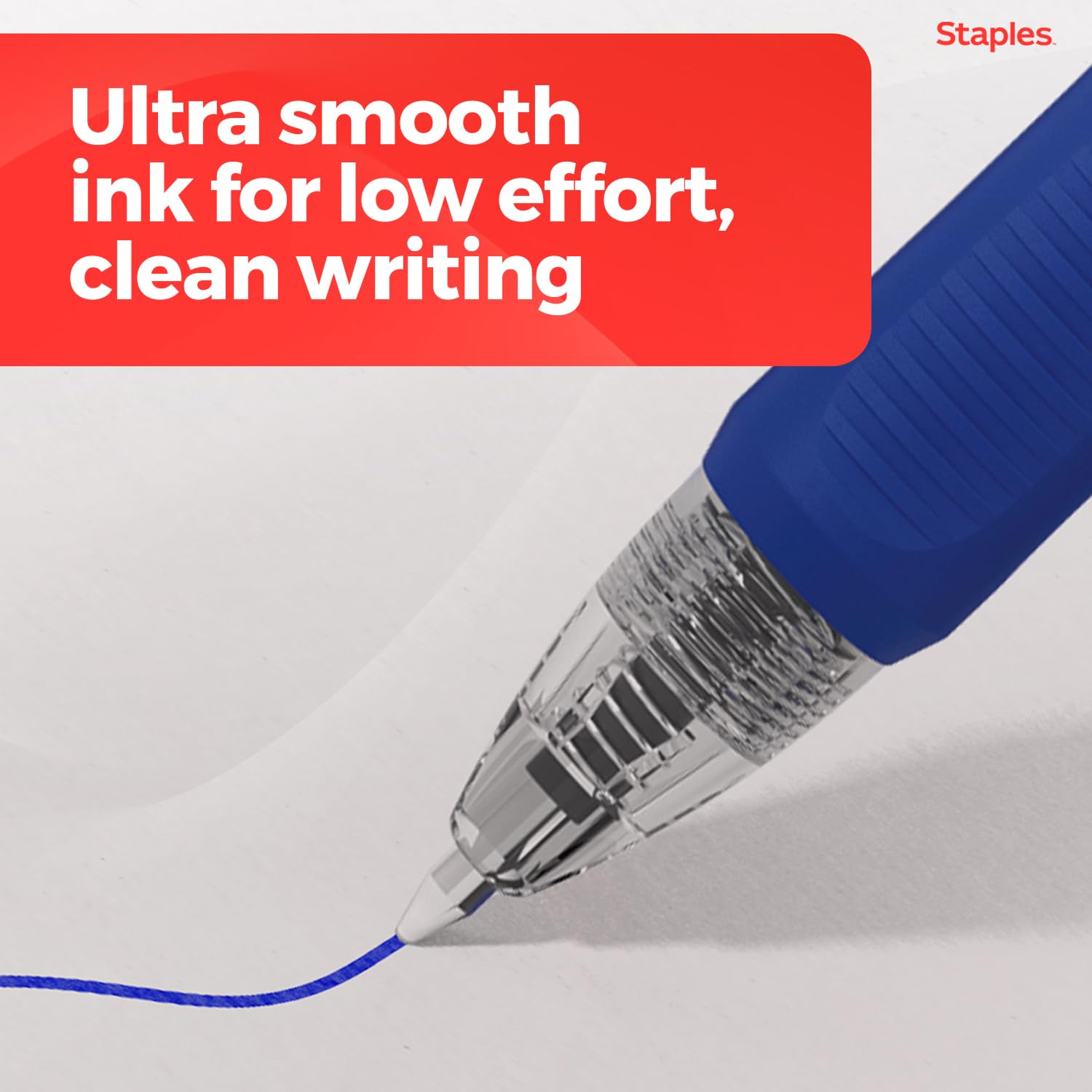 Staples ProGel Retractable Gel Pens, Fine 0.7mm, Blue Ink, 36-Pk