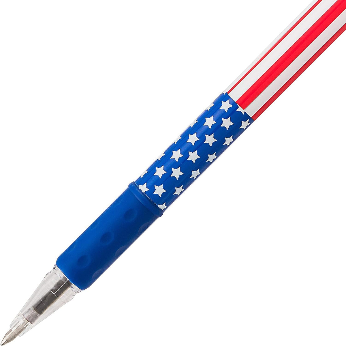 Pentel RSVP Ballpoint Pen, (0.7mm) Fine Line, Flag Barrel, Black Ink,(12 count)- Pack of 2