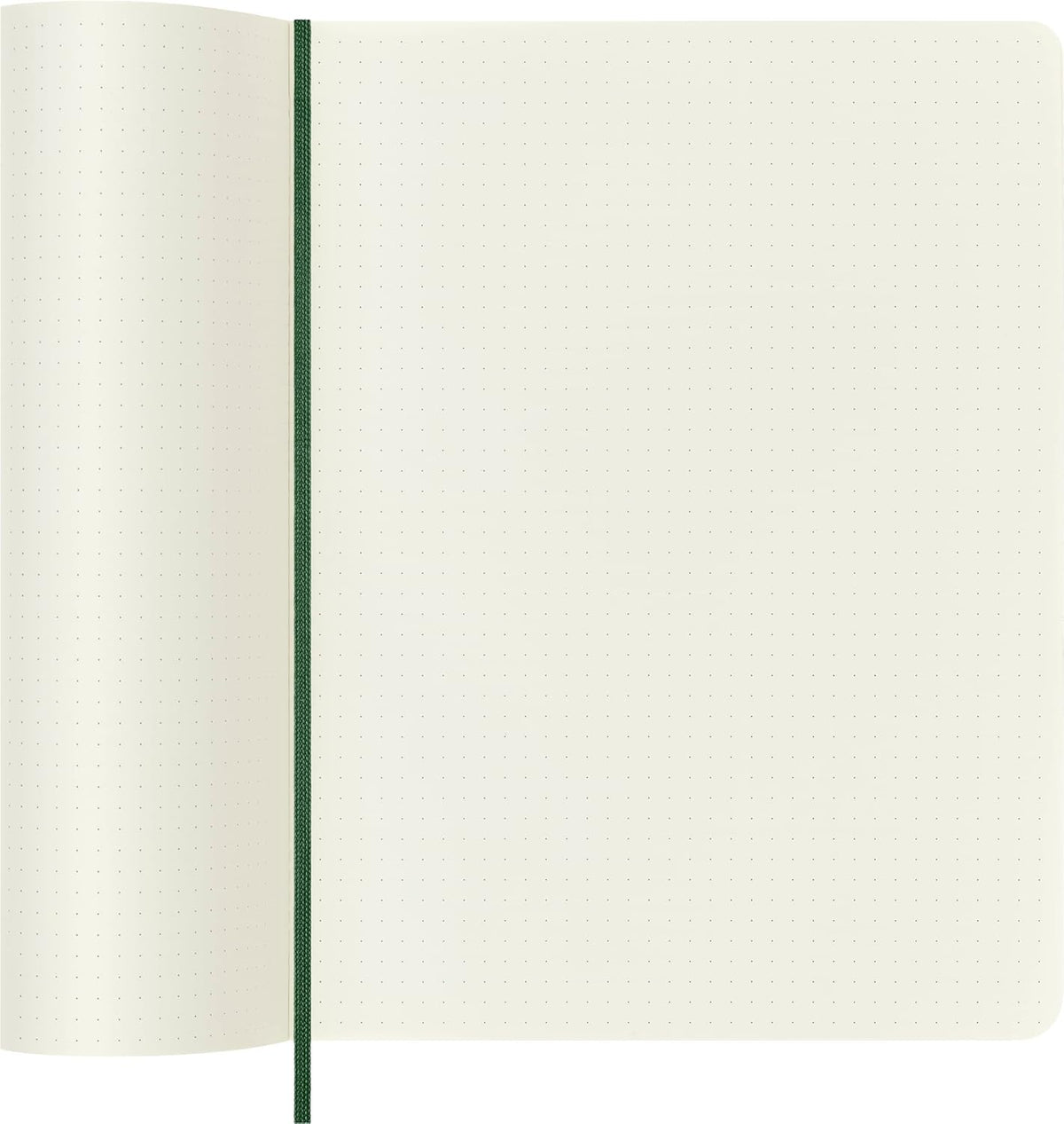 Moleskine Classic Notebook, Soft Cover, XL (7.5" x 9.5") Dotted, Myrtle Green, 192 Pages
