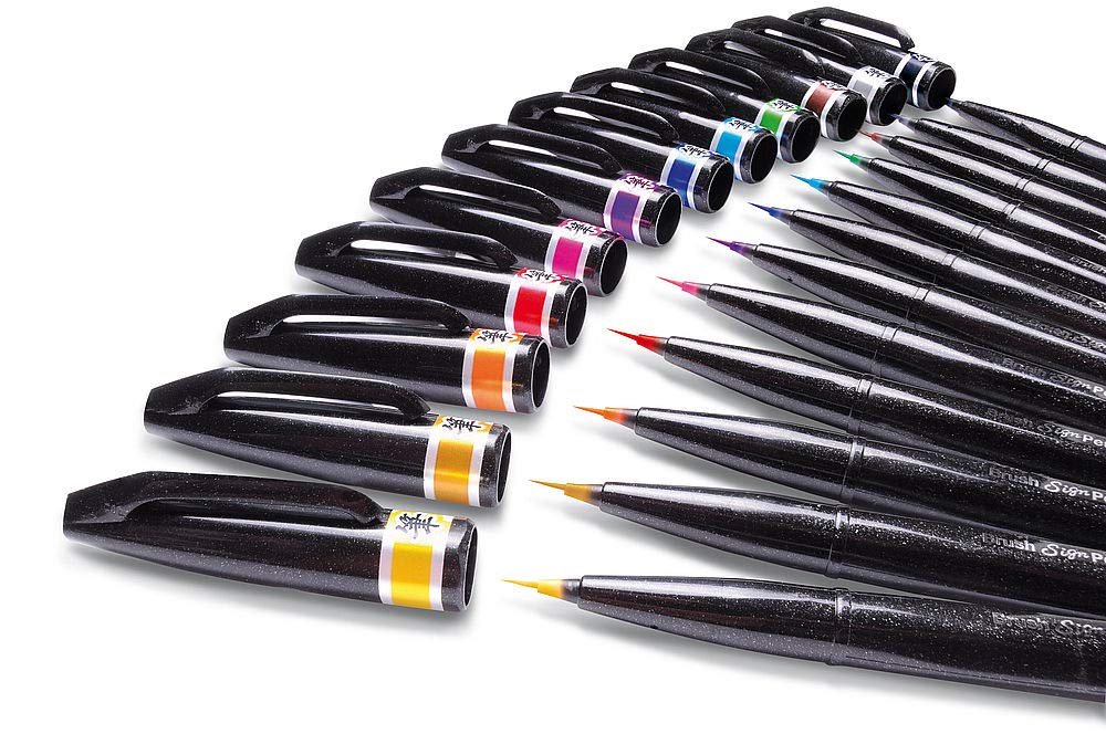 Pentel SESF30 °C BX Extra Fine Paint Brushes (Set of 1, Red