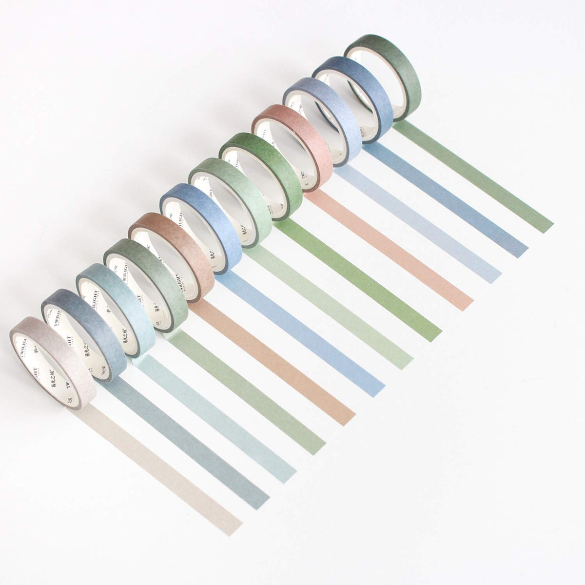 VIVIQUEN 24 Rolls Washi Tape Set Colored Masking Tape Pack Decorative Thin Tapes Children and Gifts