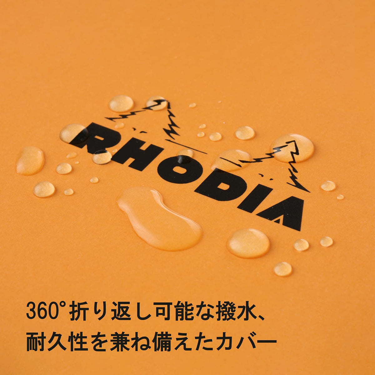 RHODIA cf11600 Notepad No. 11 (A7), Horizontal Ruled, 80 Sheets, Water Repellent Cover, Perforated