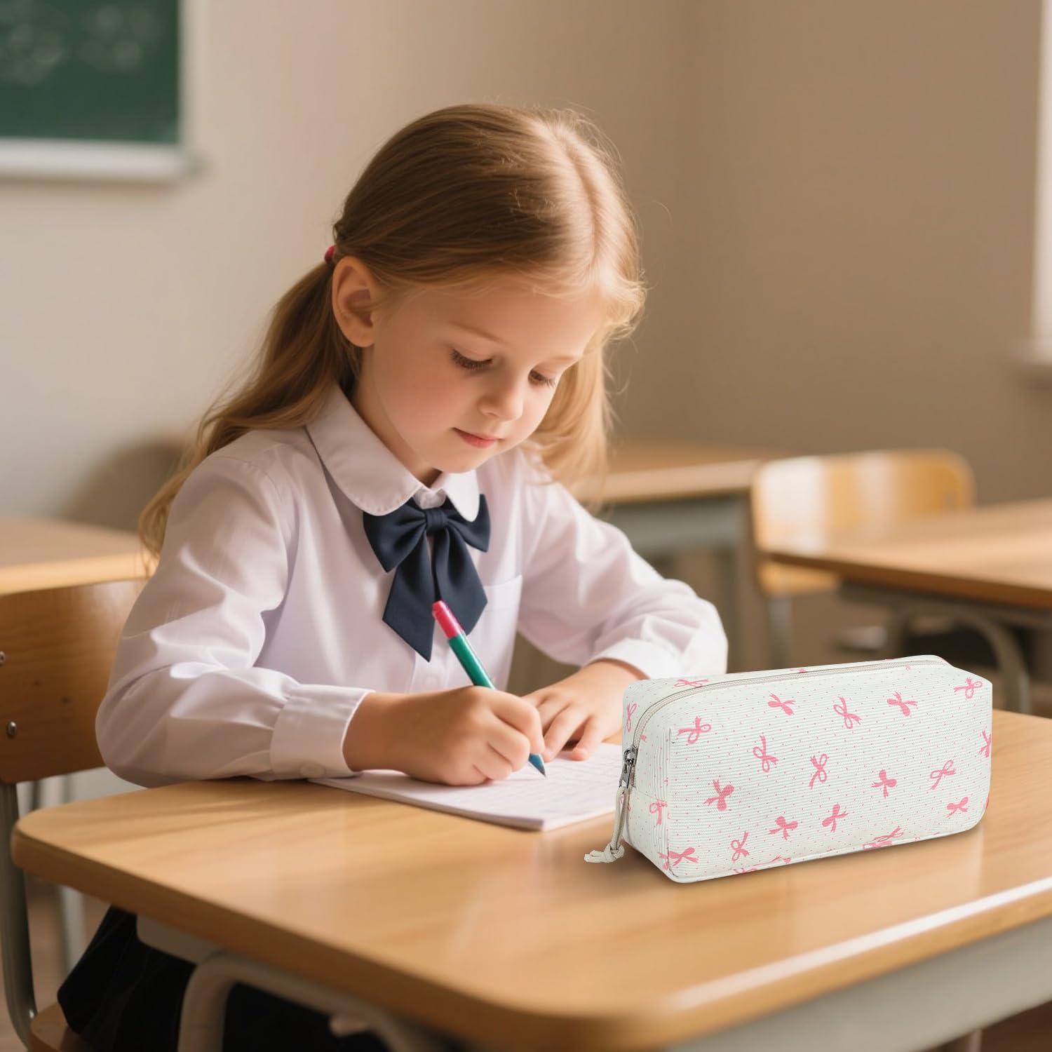 LEDAOU Cute Pencil Case for Kids Girls Boys Pencil Pouch kawaii Pen Pencil Box Bag Holder for