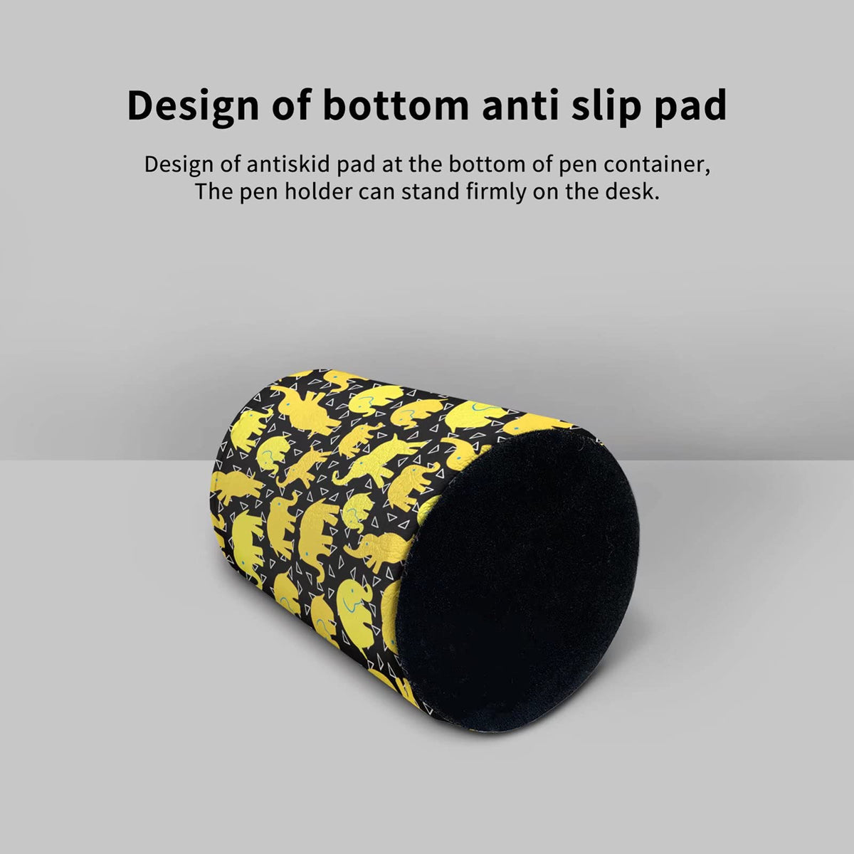BIGCARJOB Custom Design Pen Holders for Desk,Office Pen Organizer Control Storage Box,PU Leather
