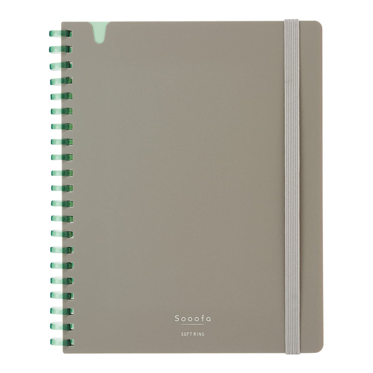 KOKUYO Graph Journal Notebook, Sooofa 7.2'' x 5.5'' Soft Ring Notebook for Women 4mm Grid Ruled, 80