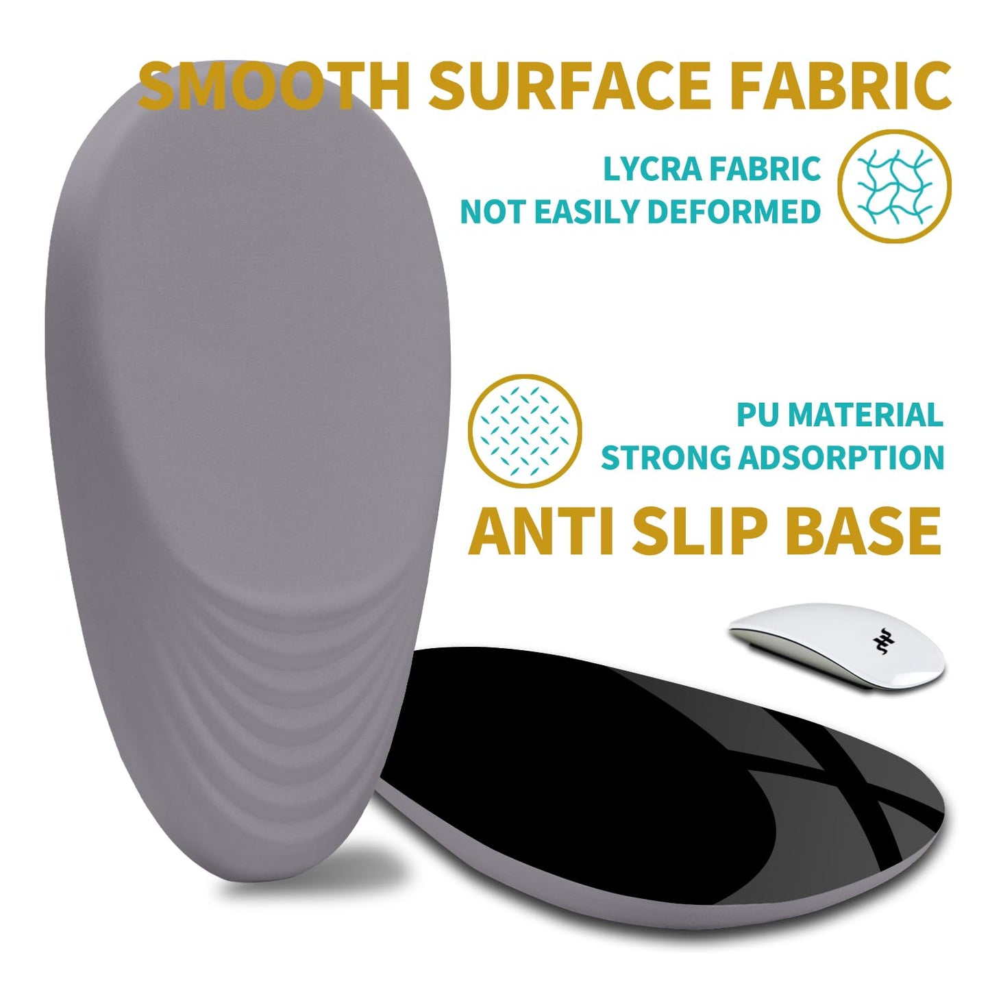 Hokafenle Ergonomic Mouse Pad Wrist Support with Stepped-Wedge Design, Wrist Rest Pain Relief